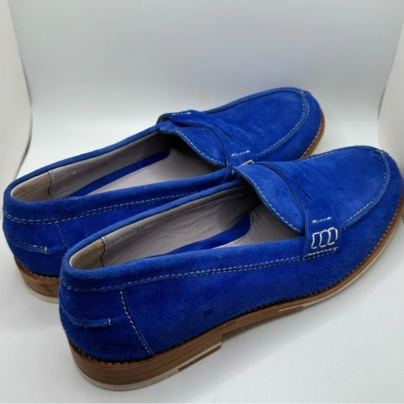 Johnston & Murphy Blue Suede Shoes - Picture 8 of 10